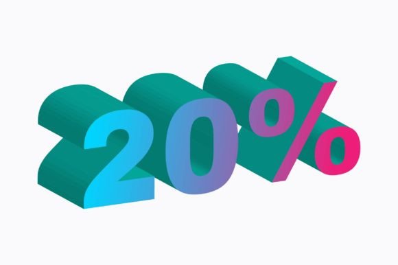 3D Number Graphics for Local Business Branding and Packaging