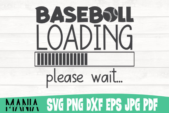 Baseball Loading Please Wait SVG: A Versatile Graphic Template for Content Creators