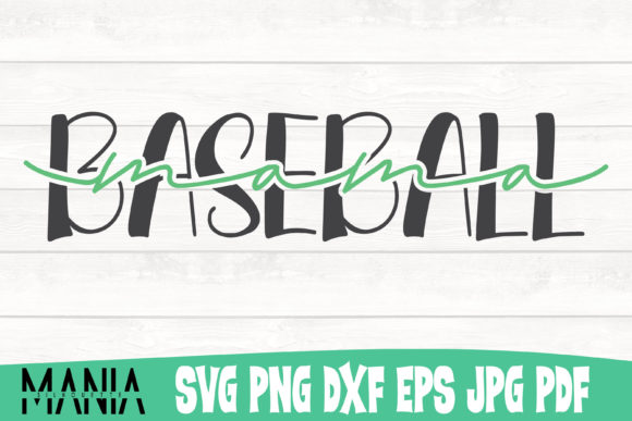 Baseball Mama SVG Design for Handmade and Print Projects