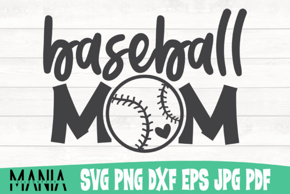 Baseball Mom SVG Design: A Graphic Template for Heartfelt Branding
