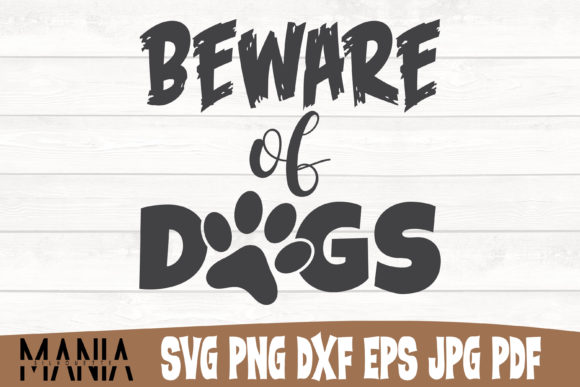 Beware of Dogs SVG Design: A Powerful Graphic Template for Creative Branding