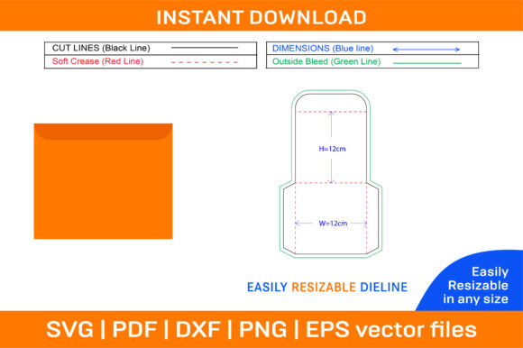 CD Cover Box Dieline Template and 3D: A Practical Graphic Design Asset for Print Templates