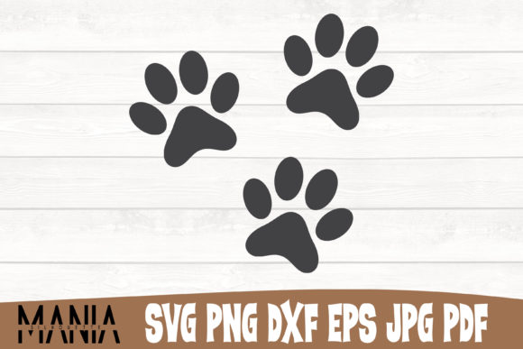 Dog Paws SVG Design for Graphic Templates and Merch