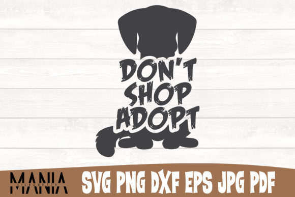 Don’t Shop Adopt SVG Cut File Design: A Modern Graphic Template for Content Creators