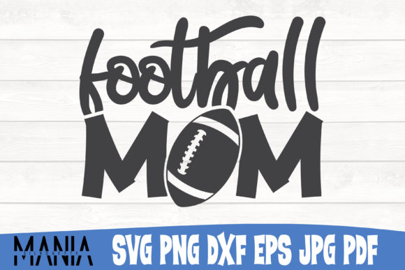Football Mom SVG Design: A Versatile Graphic Template for Digital Sellers