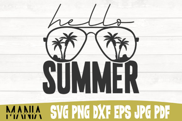 Hello Summer SVG Design: A Fresh Graphic Template for Local Business Branding