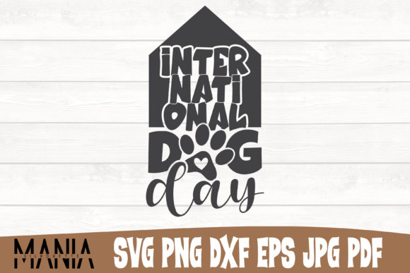 International Dog Day SVG Design for Handmade Business Creations