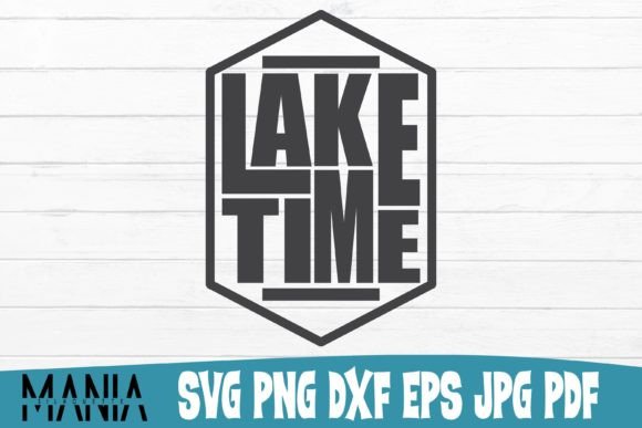 Lake Time SVG Design: A Versatile Graphic Template for Creative Branding