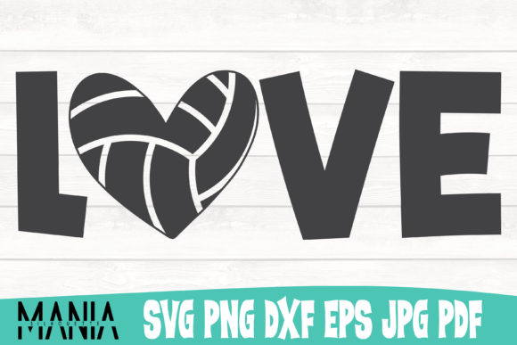 Love Volleyball Design SVG: A Versatile Graphic Template for Local Business Branding