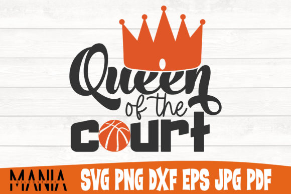 Queen of the Court SVG Design for Strong Local Business Branding