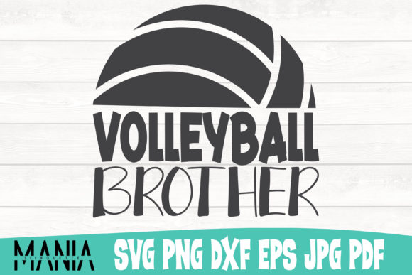 Volleyball Brother SVG Design: A Must-Have Graphic Template for Crafters