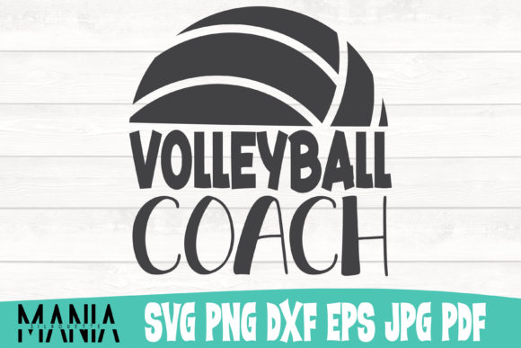 Volleyball Coach SVG Design for Local Business Branding