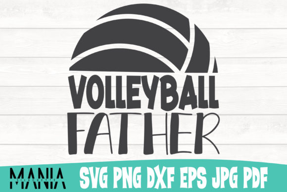 Volleyball Father SVG Design for Handmade and Print Projects