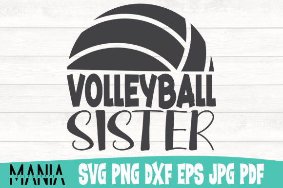 Volleyball Sister SVG Design: A Versatile Graphic Template for Local Branding