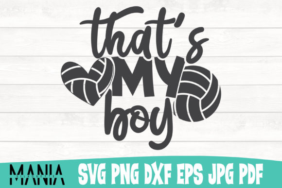 Volleyball That’s My Boy SVG for Local Business Branding